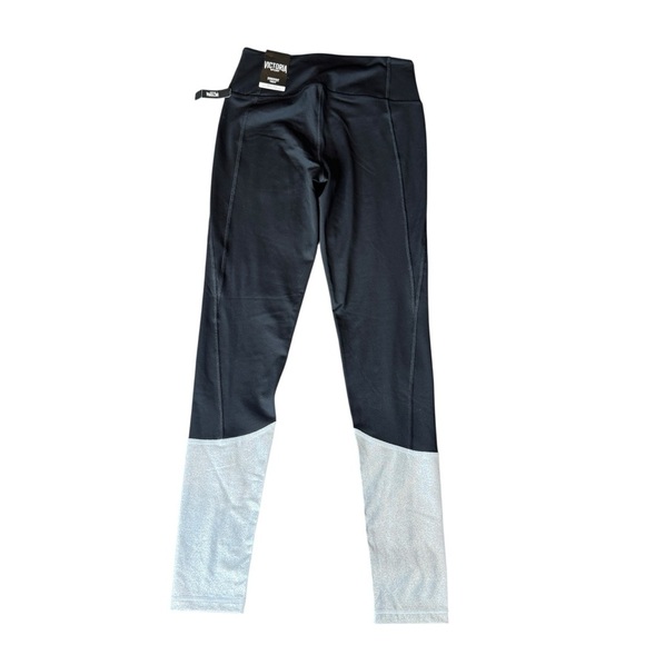 Victoria Sport Knockout Tight Women’s sz Small Black Shimmer Leggings NWT - Picture 2 of 9